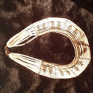 Beaded collar necklace